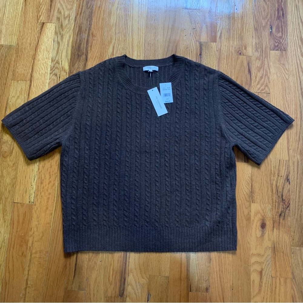 No comment plus brown short sleeve shirt size XXL